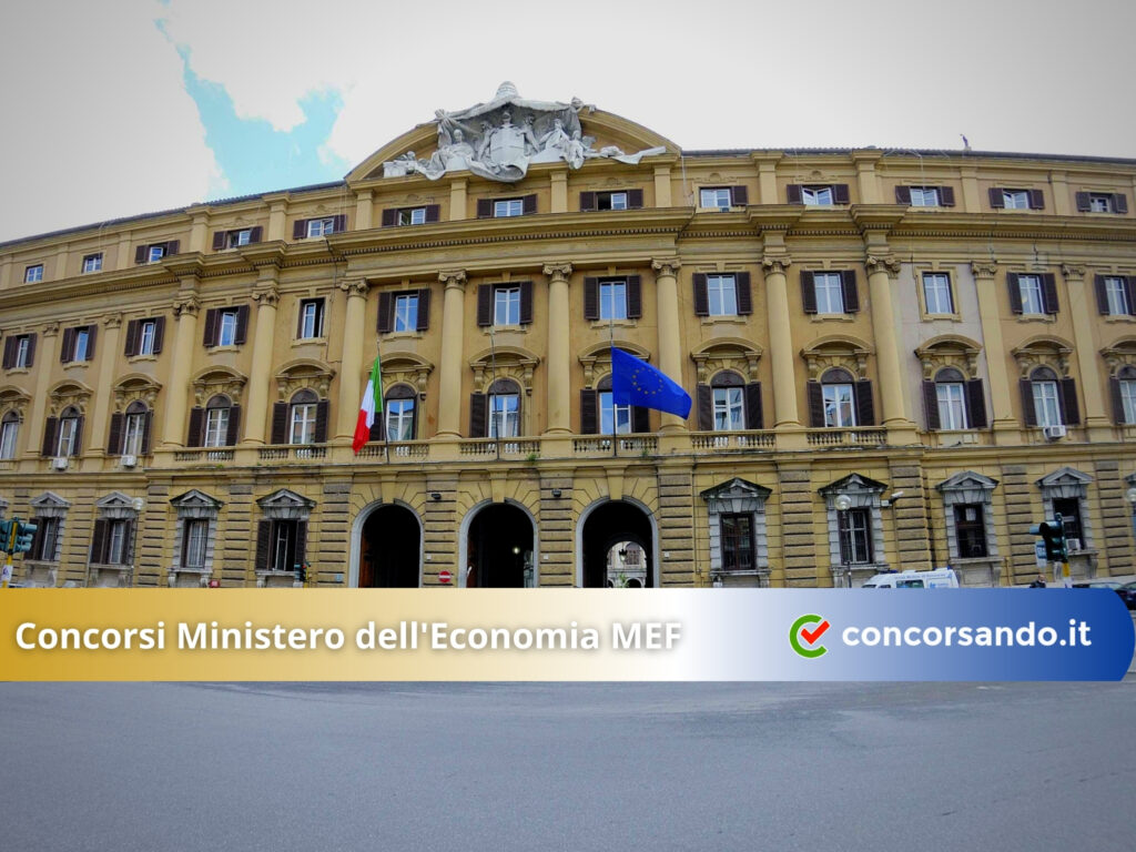 Concorsi Ministero dell'Economia MEF 570 posti in arrivo