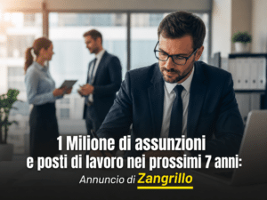 1 Milione di assunzioni e posti di lavoro - zangrillo