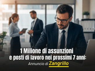 1 Milione di assunzioni e posti di lavoro - zangrillo