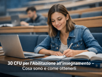 30 CFU per l’Abilitazione all’insegnamento