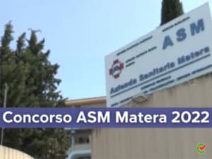 Concorso ASM Matera 2022
