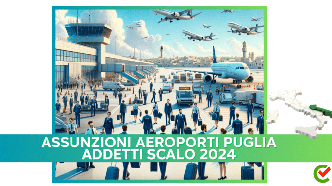 Assunzioni Aeroporti Puglia Addetti Scalo 2024 - 40 posti di lavoro