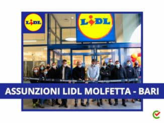 Assunzioni LIDL Molfetta Bari 2023 - Per la nuova apertura