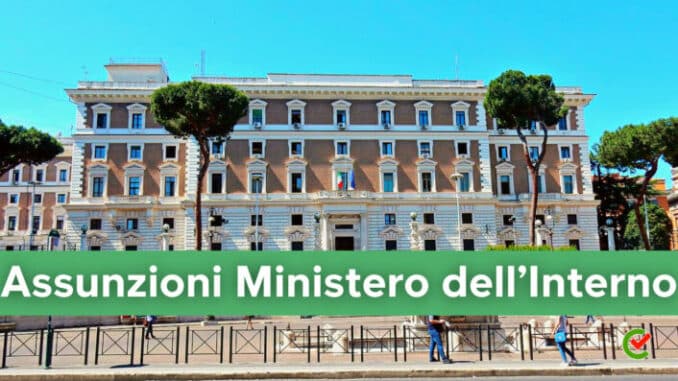 Assunzioni Ministero dell'Interno
