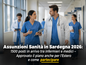 Assunzioni Sanità in Sardegna 2026 1500 posti
