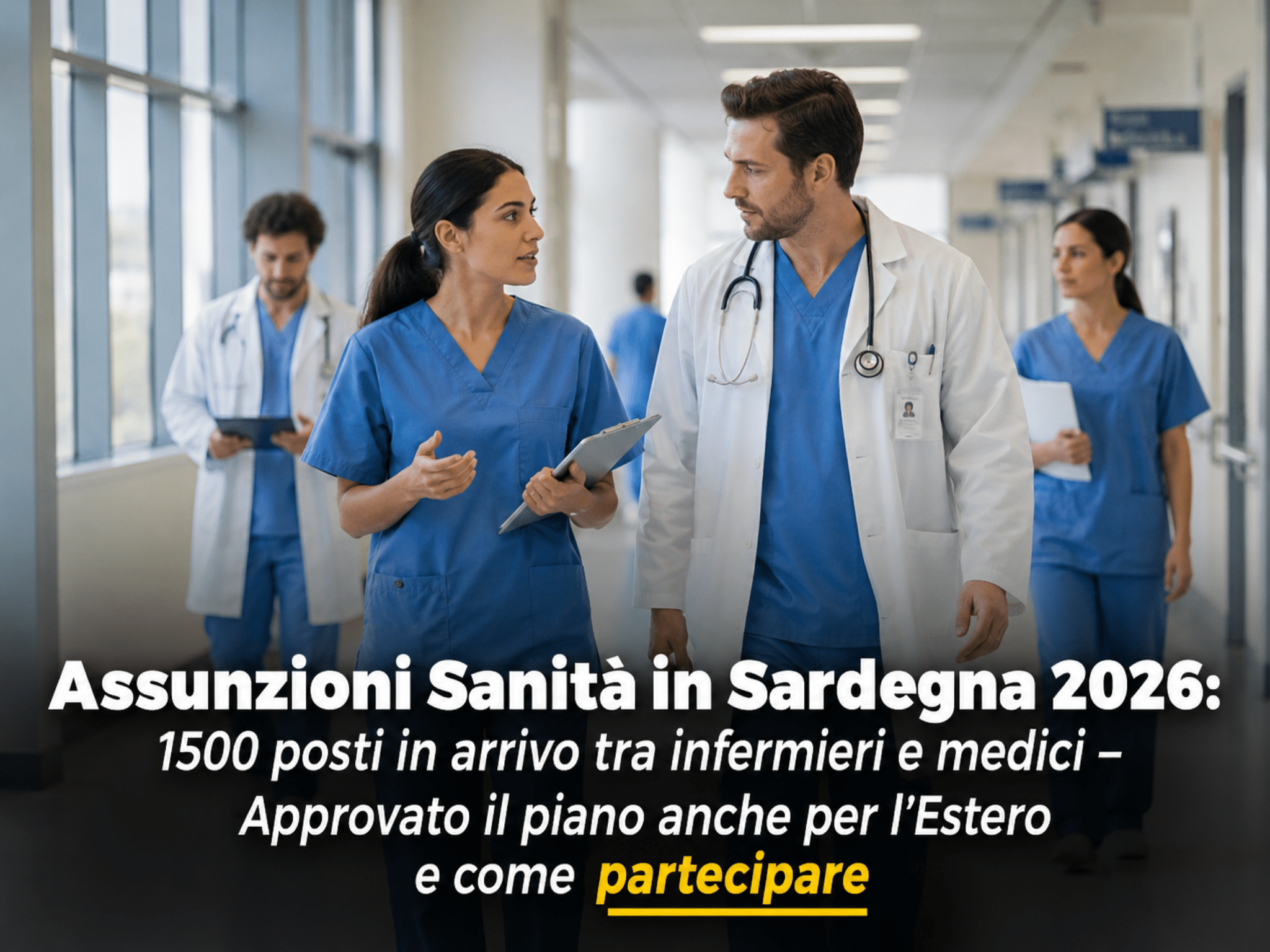 Sanità, piano straordinario delle assunzioni per 1000 infermieri e 500 medici