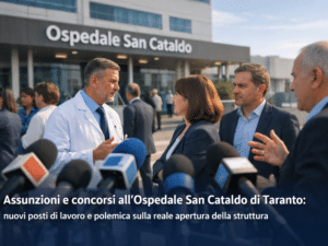 Assunzioni e concorsi all’Ospedale San Cataldo di Taranto nuovi posti di lavoro