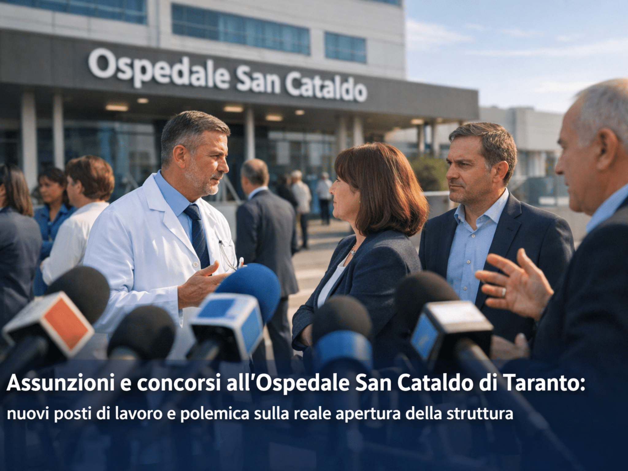 Assunzioni e concorsi all'Ospedale San Cataldo di Taranto - nuovi posti di lavoro