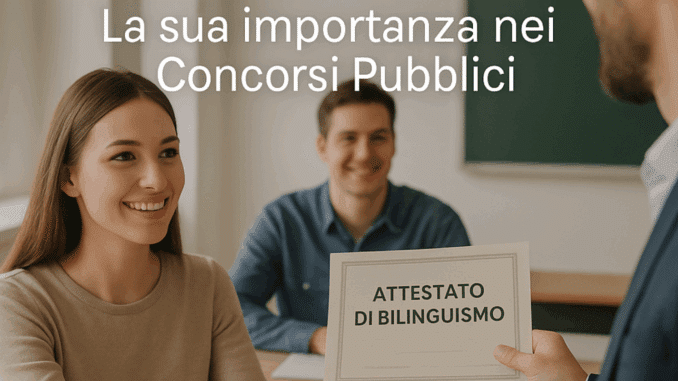 Attestato di Bilinguismo - La sua importanza nei Concorsi Pubblici