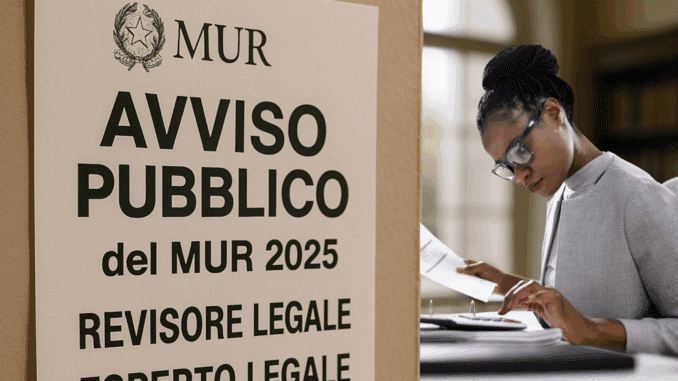 MUR Avviso pubblico 2025 Revisore e Esperto legale 2025: incarichi