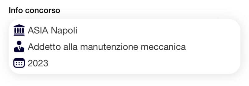 Banca Dati Concorso ASIA Manutentori