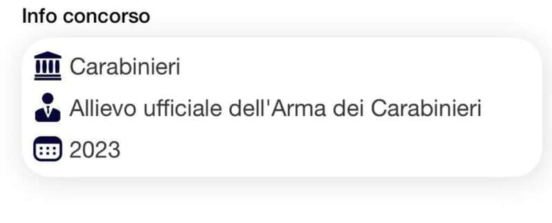 Banca Dati Concorso Allievi Ufficiali Carabinieri