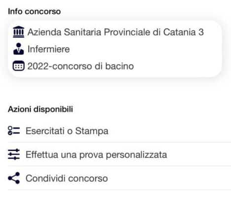 Banca Dati Concorso Bacino Sicilia Infermieri ASP Catania 3