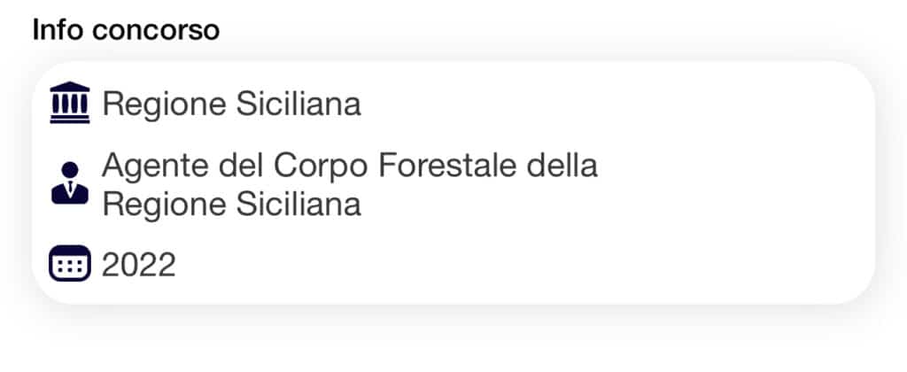 Banca Dati Concorso Regione Sicilia Agenti Corpo Forestale