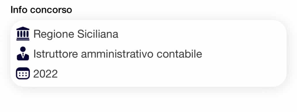 Banca Dati Concorso Regione Sicilia Istruttori Amministrativi