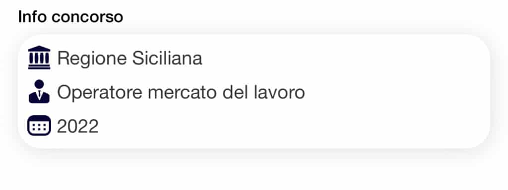 Banca Dati Concorso Regione Sicilia Operatori mercato del lavoro
