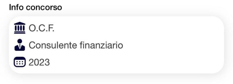 Banca Dati Esame Consulente Finanziario