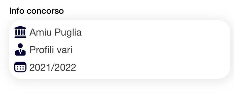 Banca dati Concorso AMIU Puglia