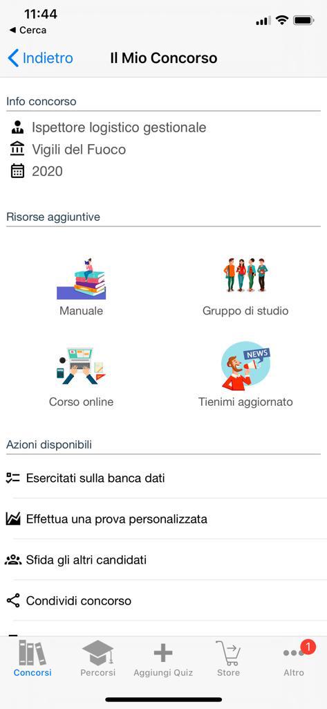 Banca dati Concorso Amministrativi Vigili del Fuoco