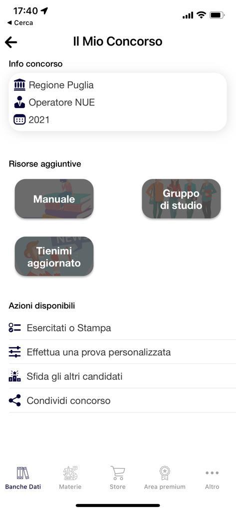 Banca dati Concorso Operatore NUE Regione Puglia