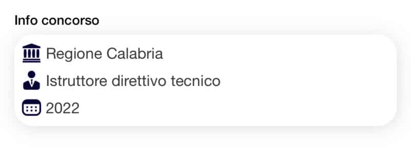 Banca dati Concorso Regione Calabria Tecnici