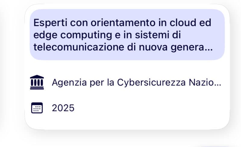 esperti cloud acn banca dati
