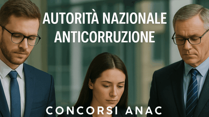 Concorsi ANAC 2025 – Autorità nazionale anticorruzione