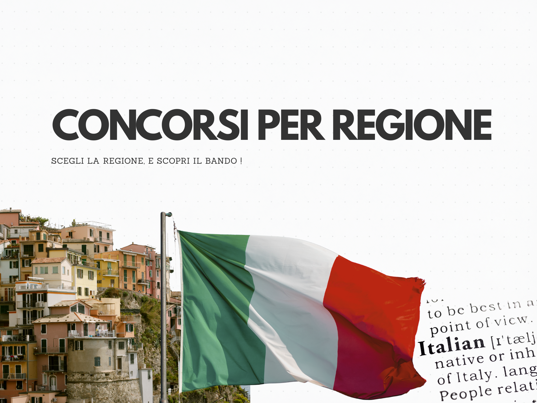 CONCORSI PER REGIONE