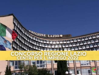 CONCORSO REGIONE LAZIO CENTRO pER L'IMPIGO 2022