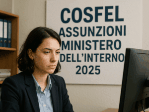 COSFEL Assunzioni Ministero dell'Interno 2025 - Approvate 998 assunzioni a tempo indeterminato e 146 a tempo determinato