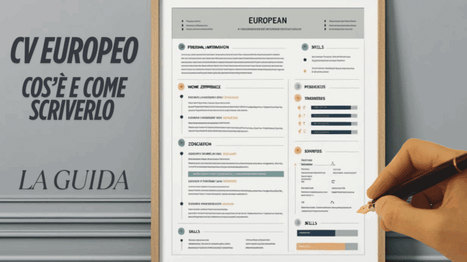 CV Europeo: cos'è e come scrivere il Curriculum Vitae Europass – La guida
