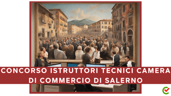 Concorso Camera di Commercio di Salerno Istruttori Tecnici diplomati 6 posti