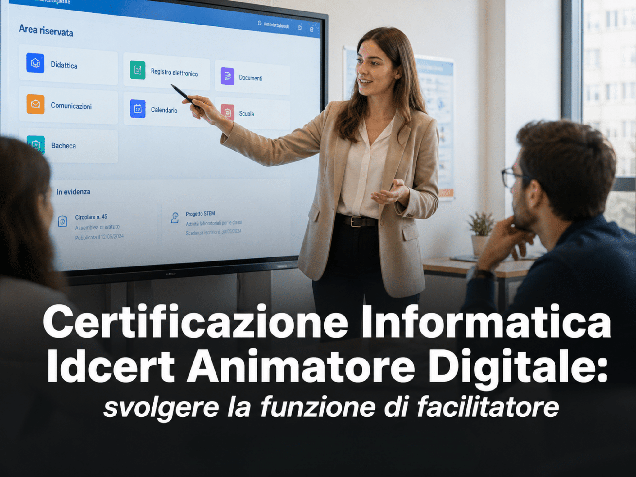 Certificazione Informatica IDCERT Animatore Digitale - Svolgere la funzione di facilitatore delle tecnologie digitali