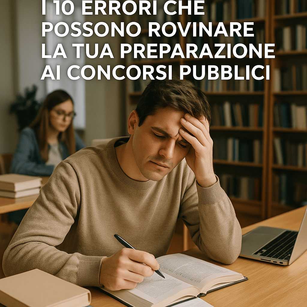 Errori nella preparazione concorsi pubblici