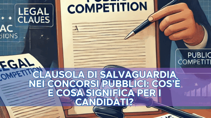 Clausola di Salvaguardia nei Concorsi Pubblici: Cos’è e cosa Significa per i Candidati?