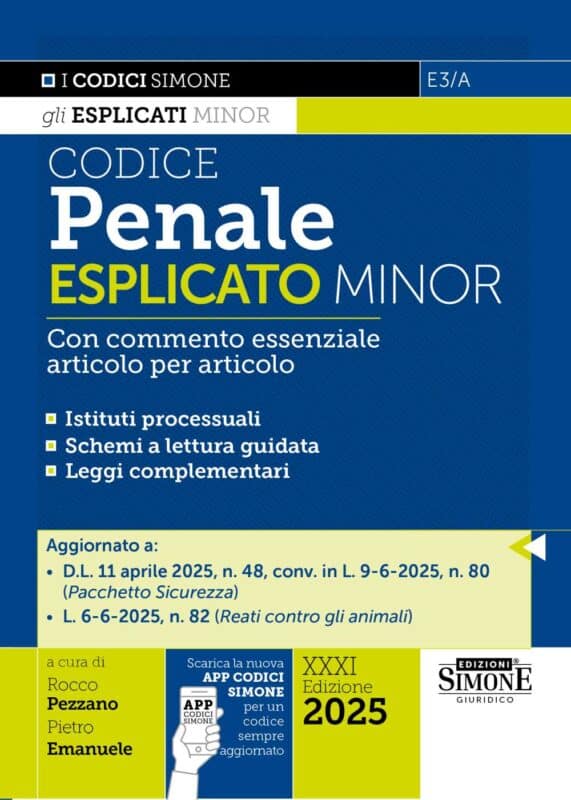 Manuale Codice Penale Esplicato Minor