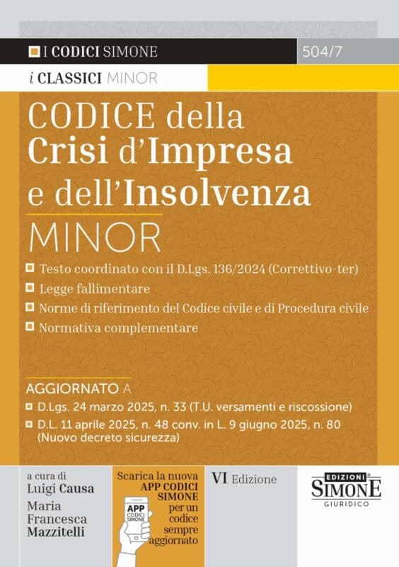 Codice della Crisi d’Impresa e dell’Insolvenza Minor