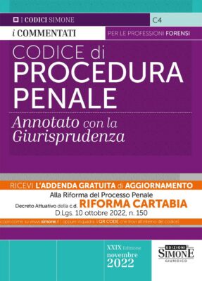 Codice di Procedura Penale – Annotato con la Giurisprudenza + Appendice di aggiornamento