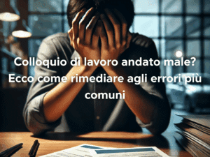 Colloquio di lavoro andato male Ecco come rimediare