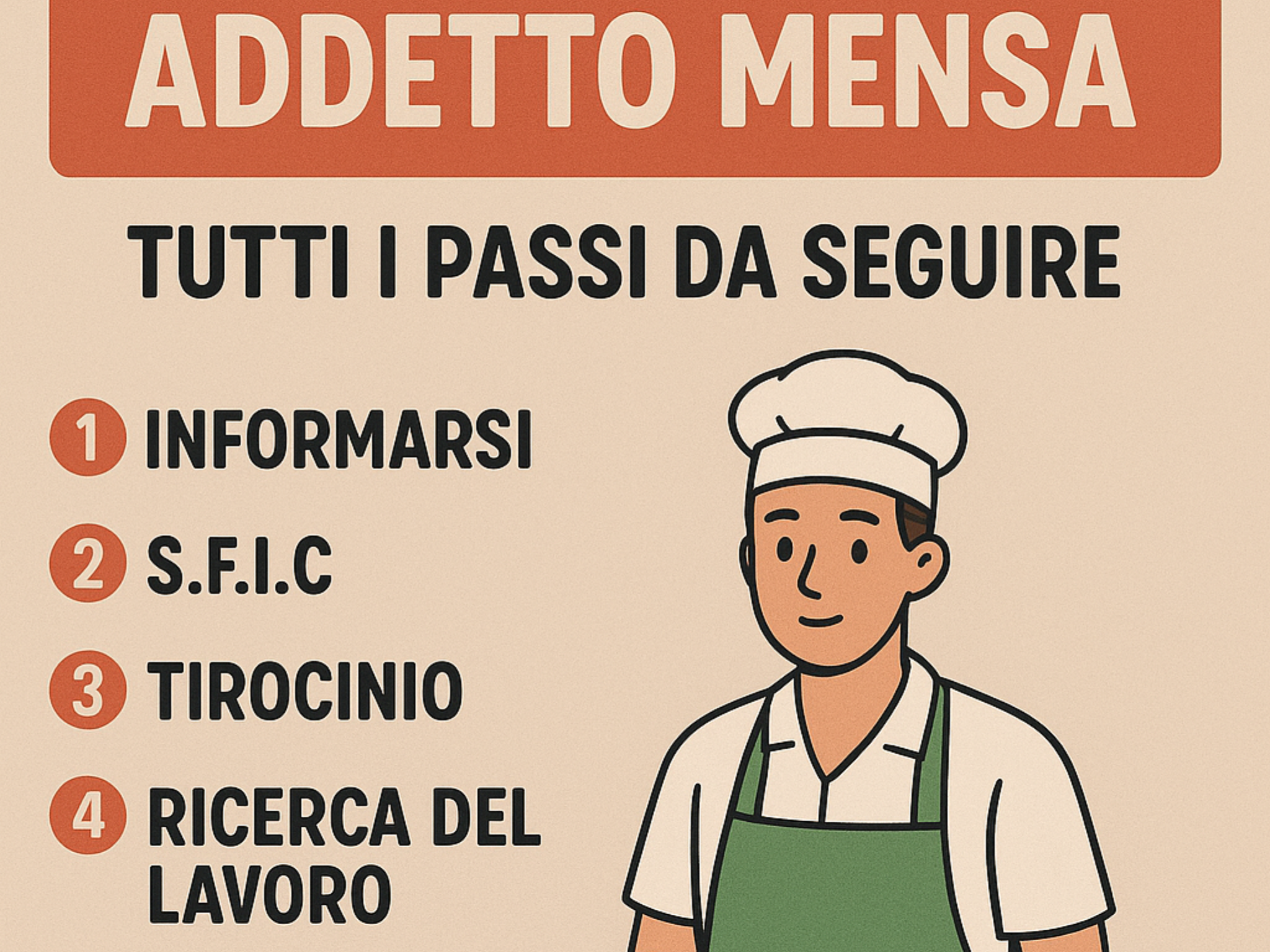 Come diventare Addetto Mensa - Tutti i passi da seguire
