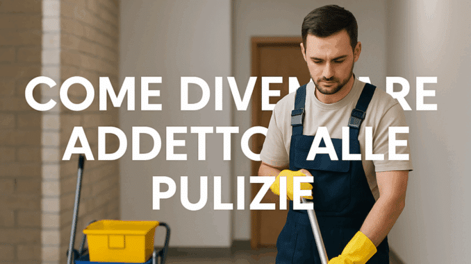 Come diventare Addetto alle Pulizie - La guida e i consigli