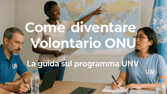 Come diventare Volontario ONU - La guida sul programma UNV