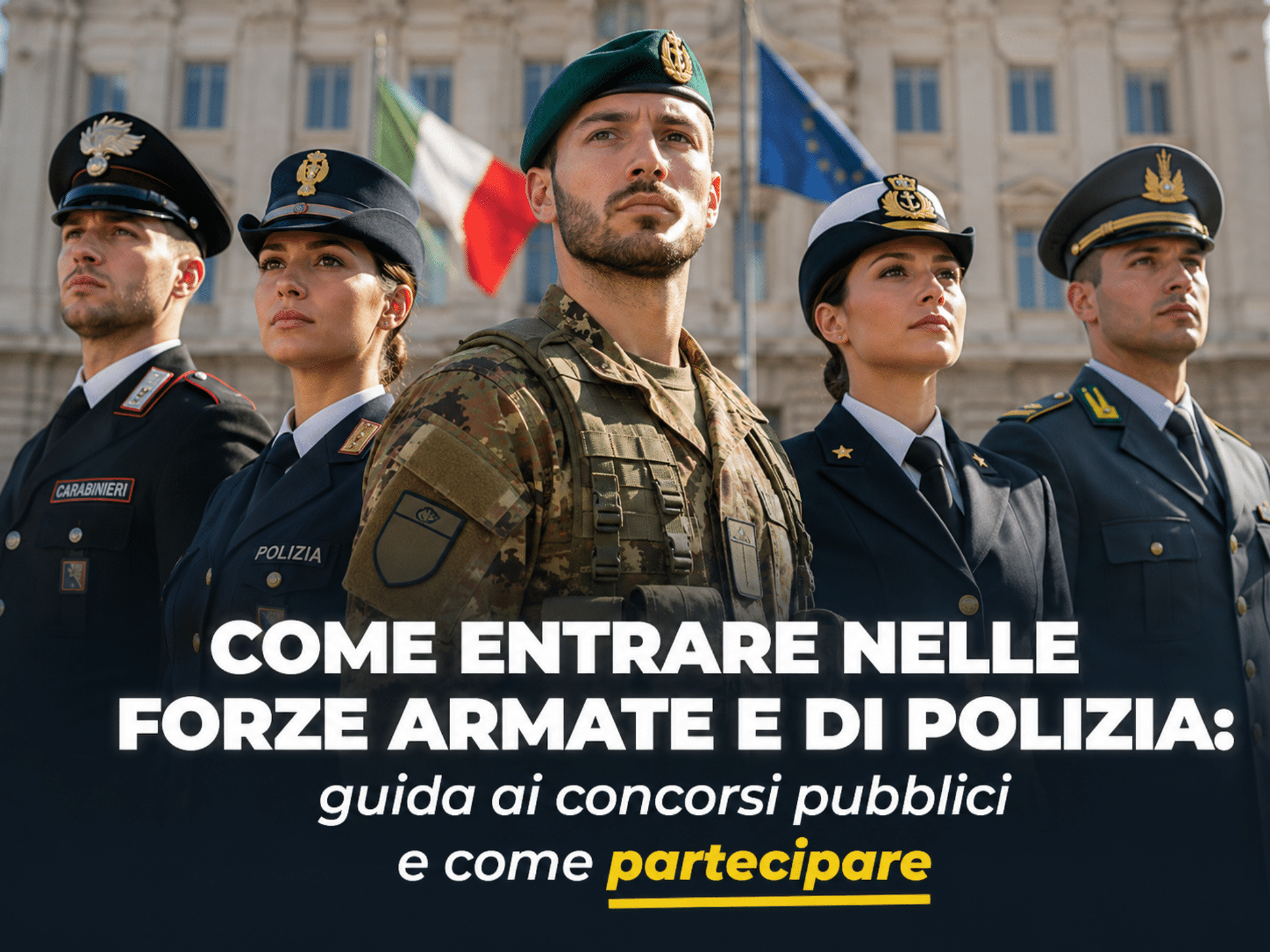 Come entrare nelle Forze Armate e di Polizia – Guida ai Concorsi Pubblici e vantaggi della Carriera Militare