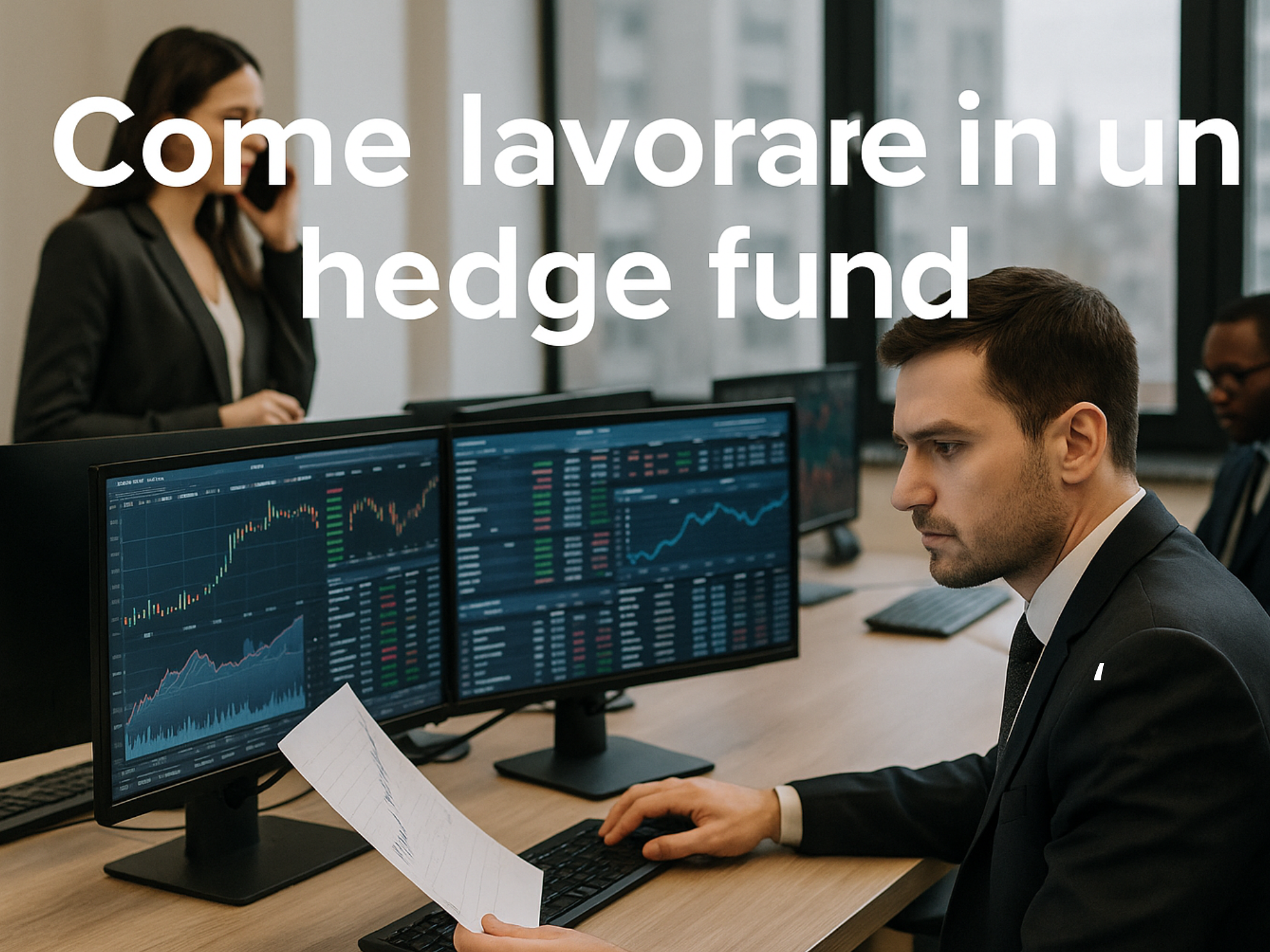 Hedge Fund Trading Floor - Ambiente di lavoro dinamico nel mondo della finanza