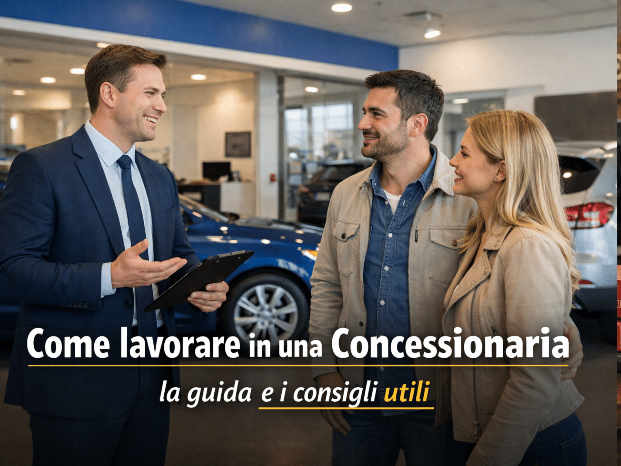 Come lavorare in una Concessionaria - La guida completa con ruoli, stipendi e consigli