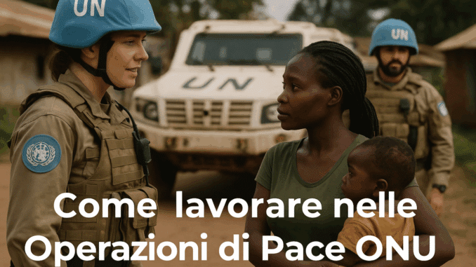 Come lavorare nelle Operazioni di Pace ONU - La guida sui vari profili