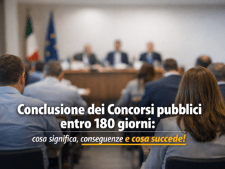 Conclusione dei Concorsi pubblici entro 180 giorni