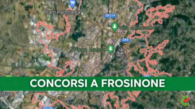 Tutti i Concorsi banditi a Frosinone!