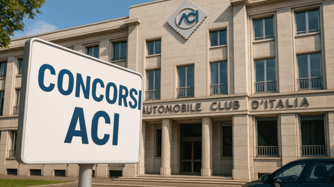Concorsi ACI 2025 – Automobile Club d'Italia tutti i bandi