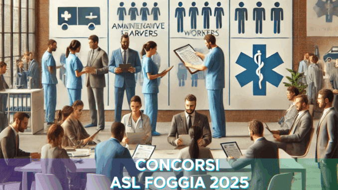Concorsi ASL Foggia 2025 - Previsti nuovi bandi per 311 posti di lavoro